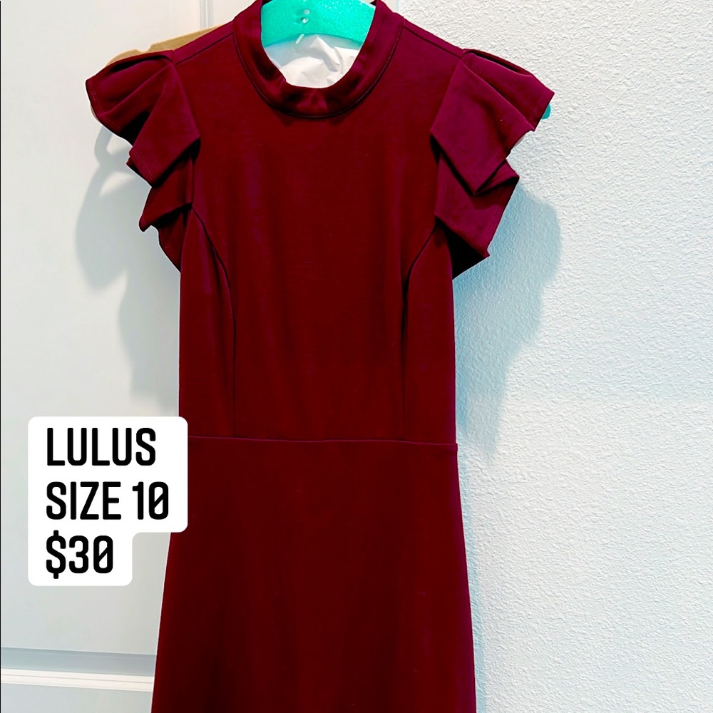 Lulus wine colored dress
